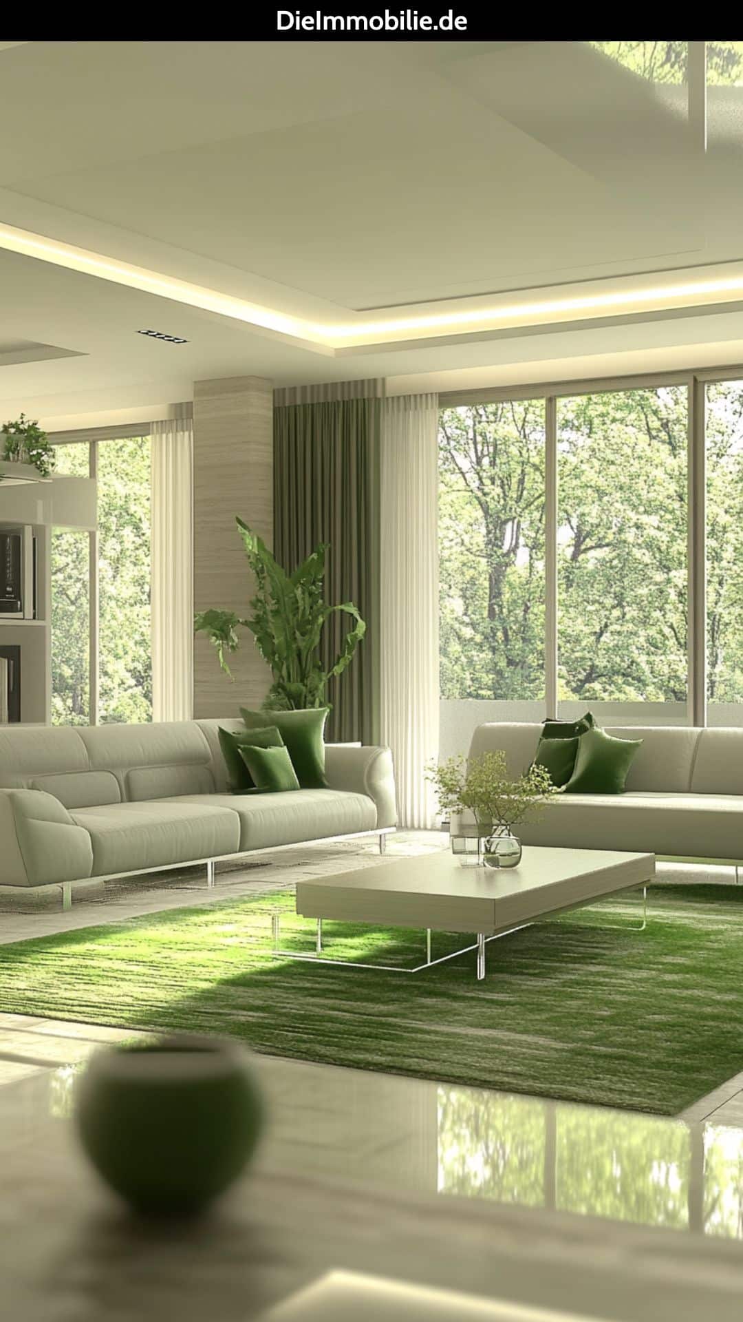 gruenes-wohnzimmer-natuerliche-frische-wohnen-salbeigruen Grünes Wohnzimmer: Natürliche Frische für Ihr Zuhause
