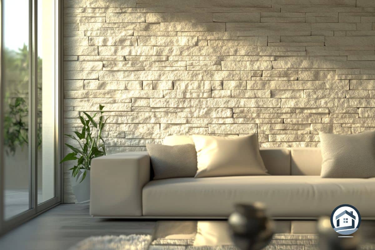 Steinwand-Ideen im Wohnzimmer: 8 tolle Inspirationen